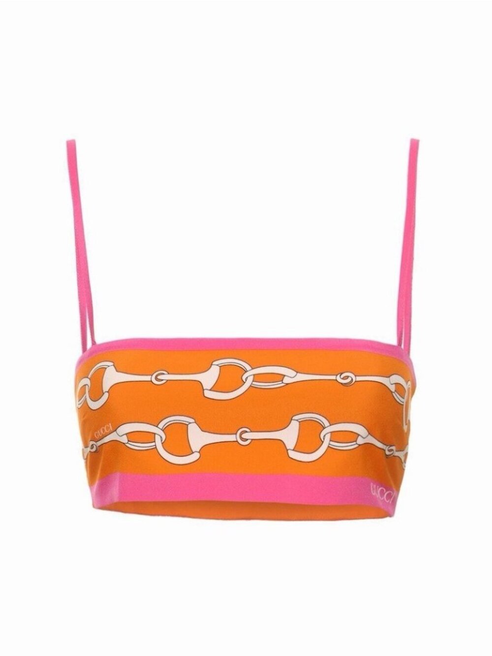NWT GUCCI Horsebit Silk Bra Top Sz 40 100% Authentic
